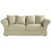 Sofa 3-/4-Sitzer aus Baumwolle, graubeige